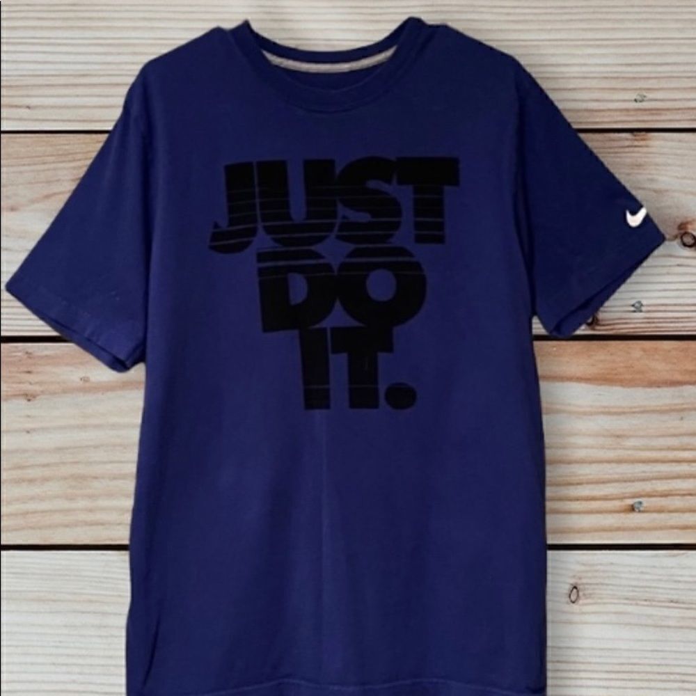 Nike Blue T-Shirt Size Large Just Do it Men’s